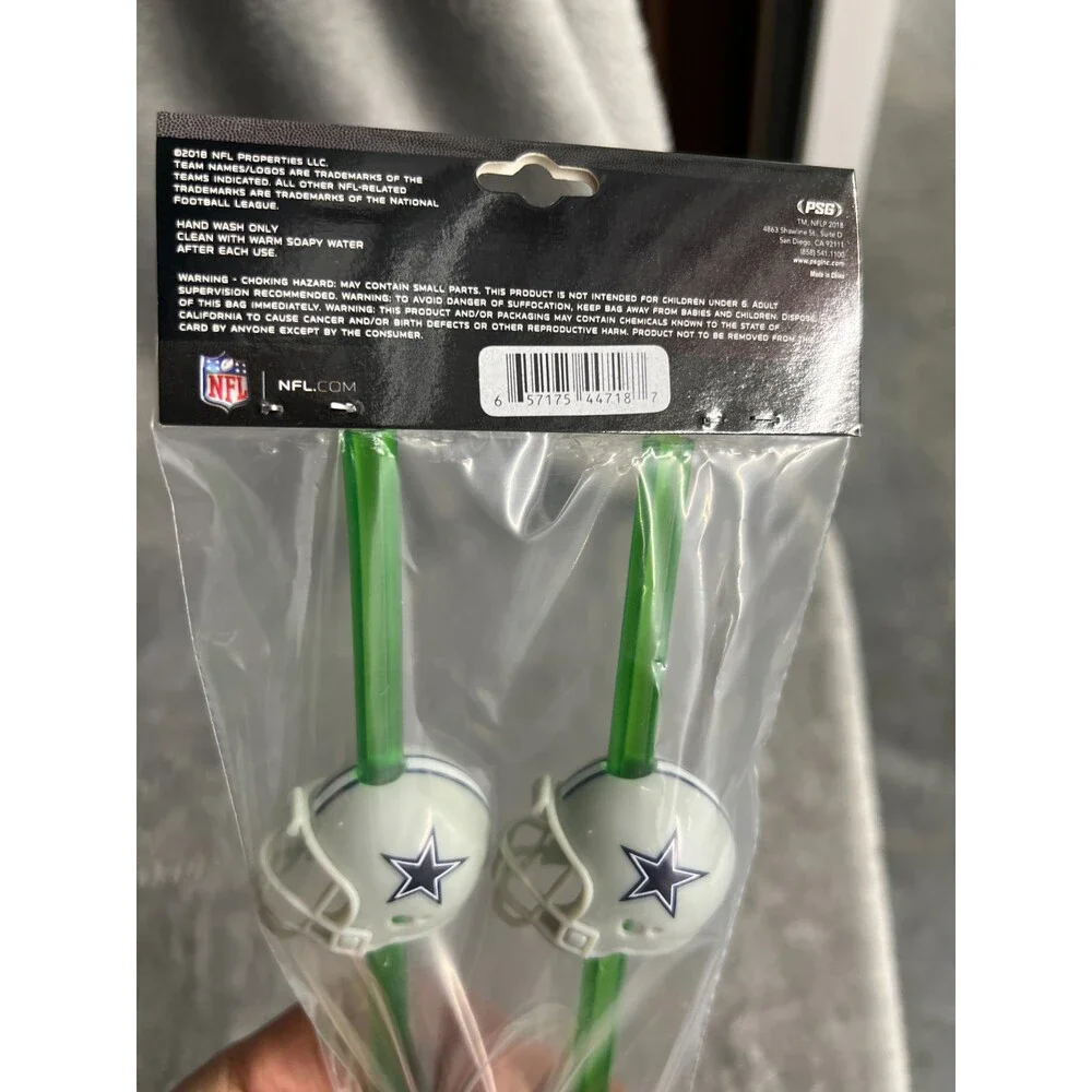 4x San Francisco 49ers Party Drinking Straws Helmet 12